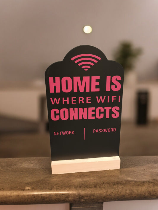 Wifi Chalk Board - Red Home