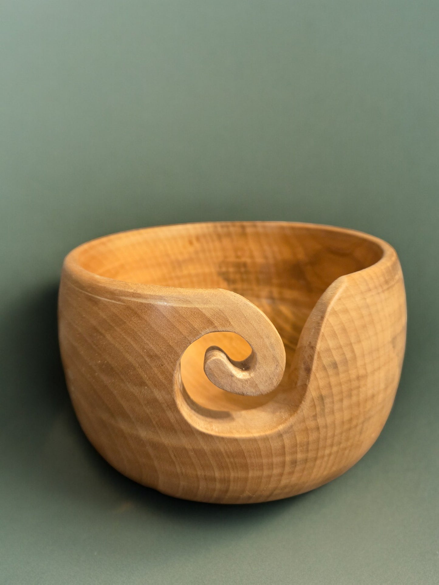 Yarn Bowl - Large Red Oak