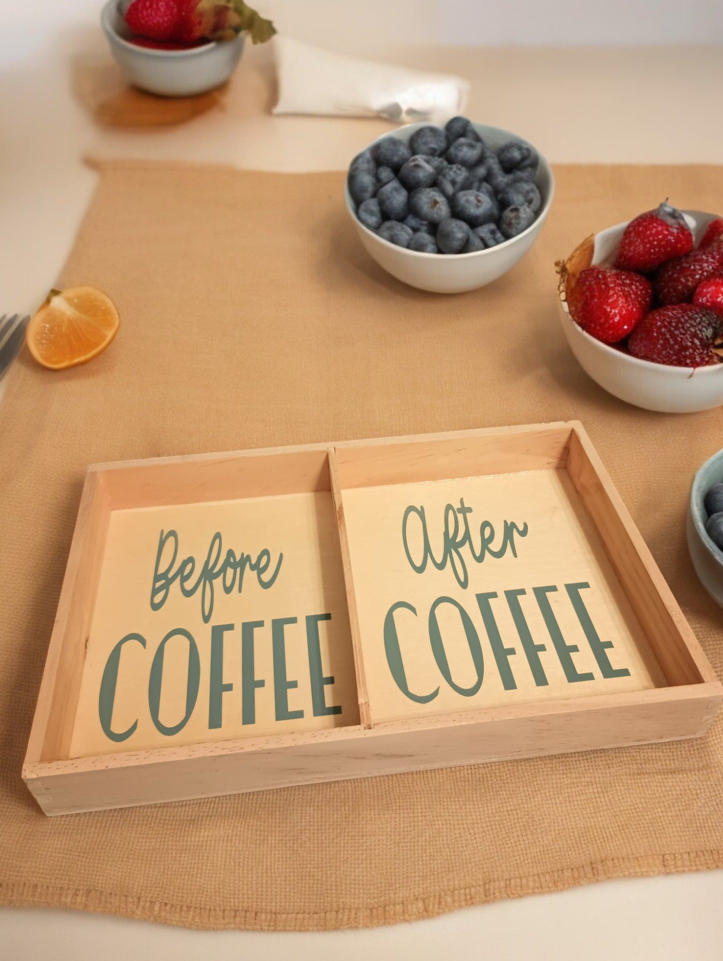 Before / After Coffee Tray