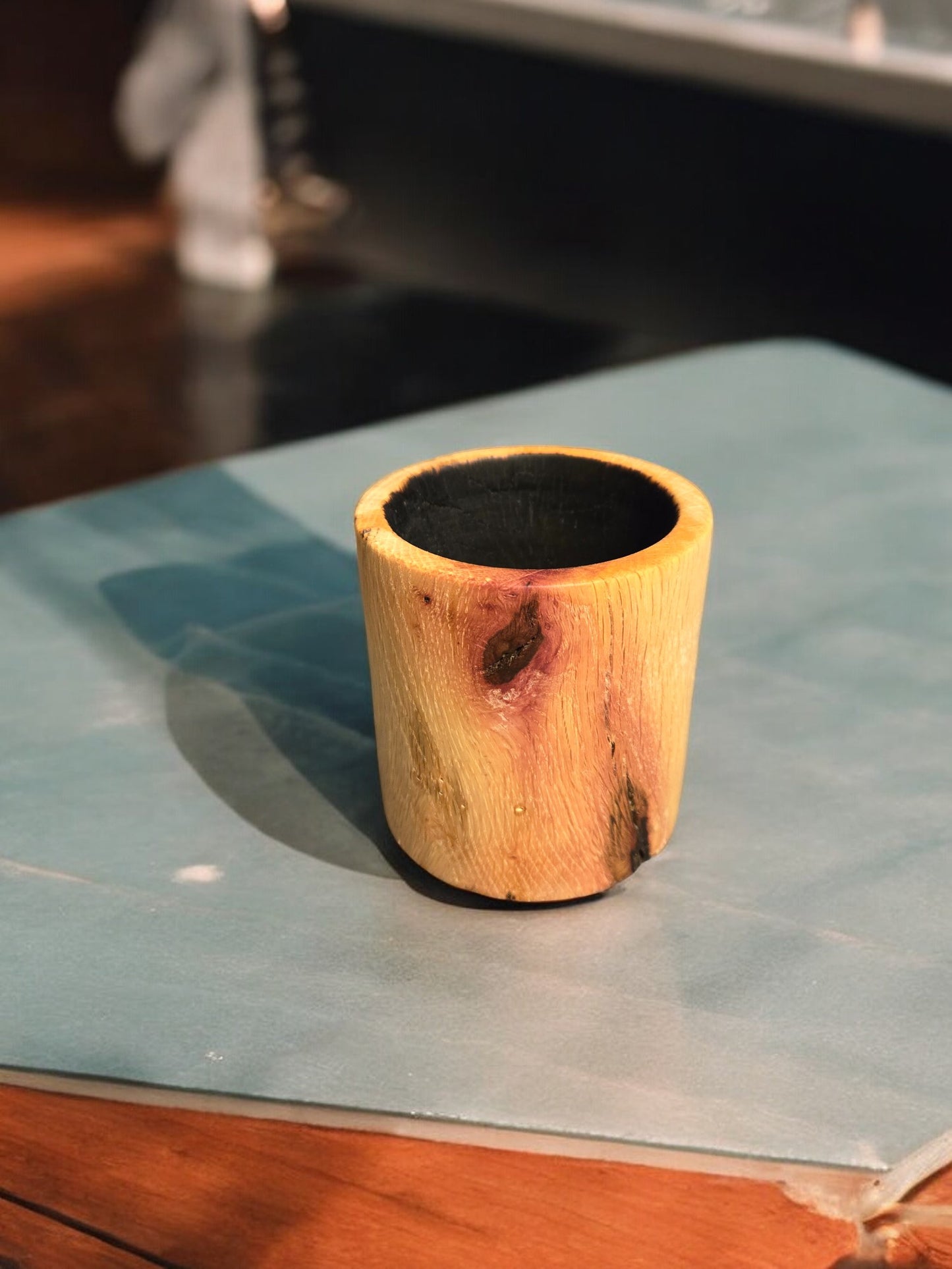 Charred Whiskey Cups (small) -White Oak