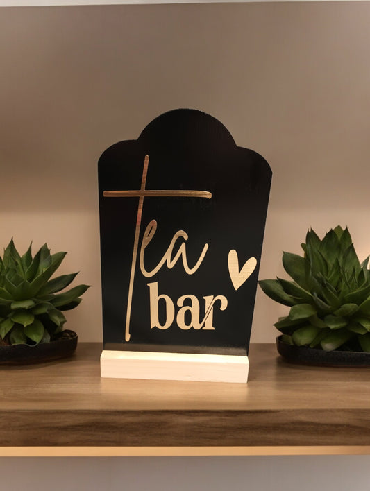 Tea Bar - Chalk Board Sign