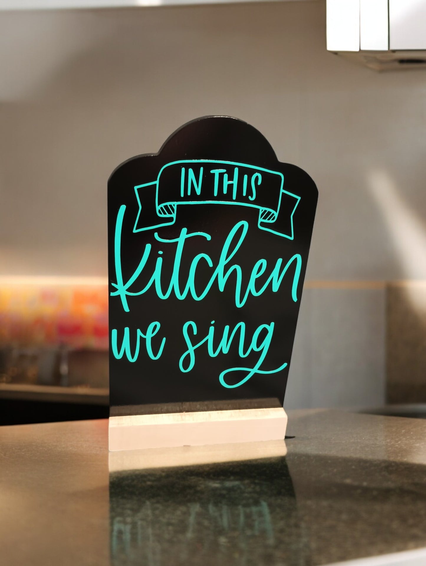 In This Kitchen We Sing - Chalk Board