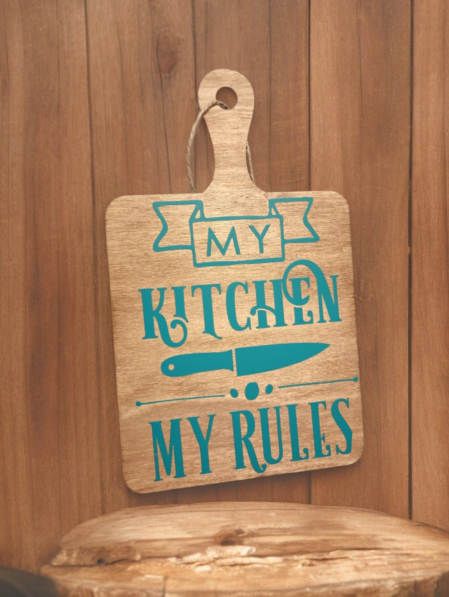 Hanging Cutting Board (small) - Kitchen Rules