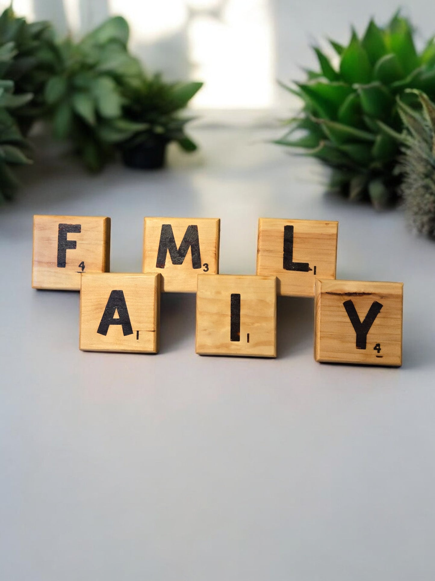 Family Scrabble Wall Hanging